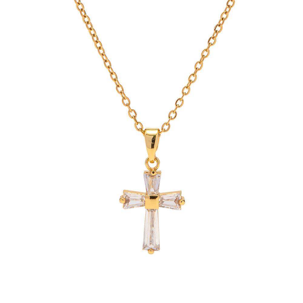 Sparkly Cross Necklace for everyday wear