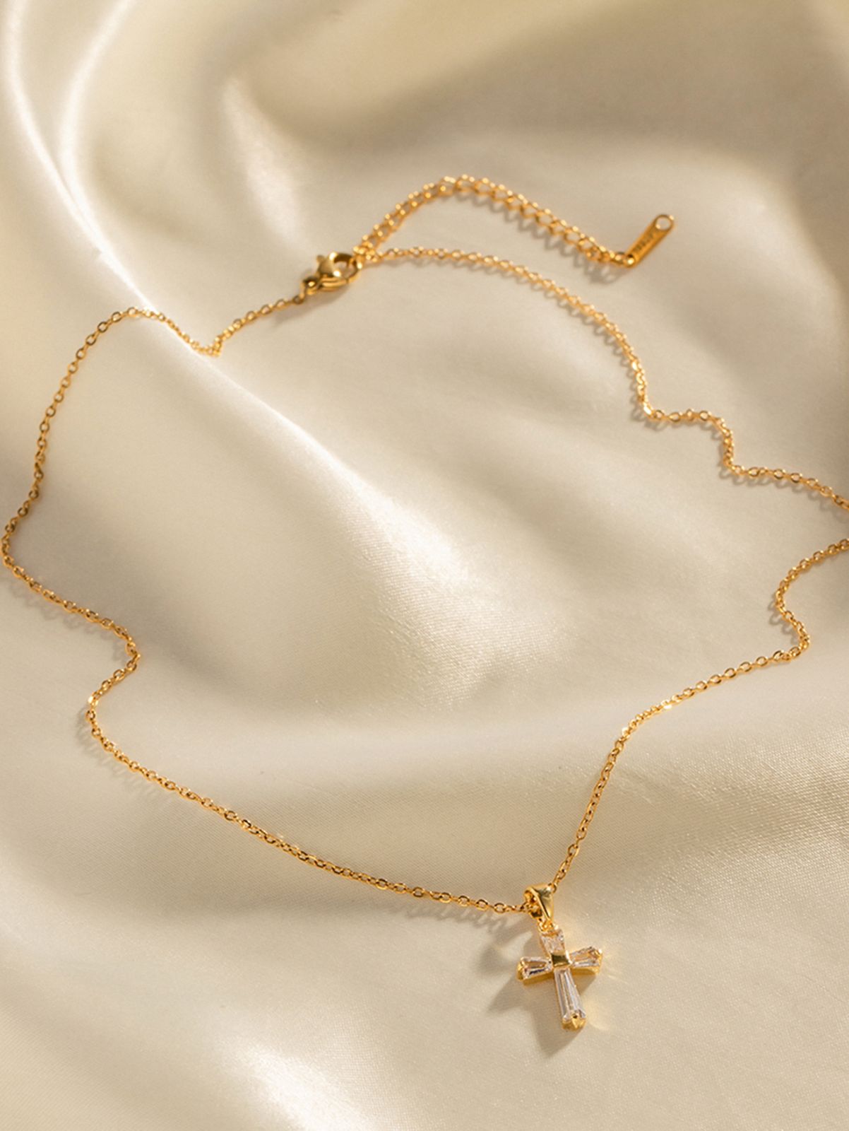 Sparkly Cross Necklace for everyday wear