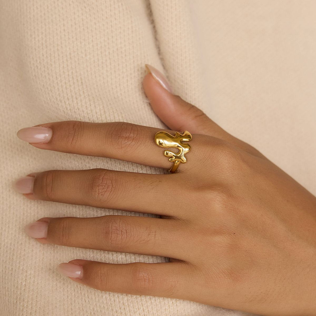 Gold Drip Ring