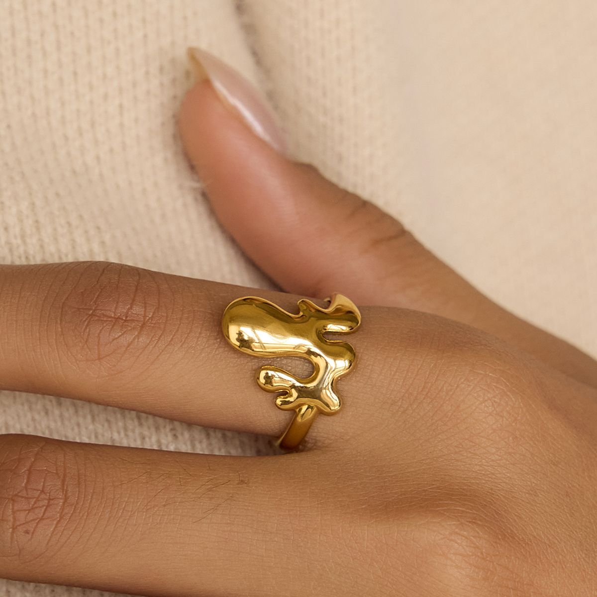 Gold Drip Ring